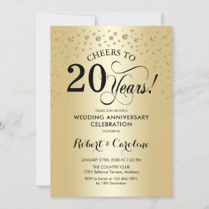 20-jarig jubileum - Goud Zwart Kaart