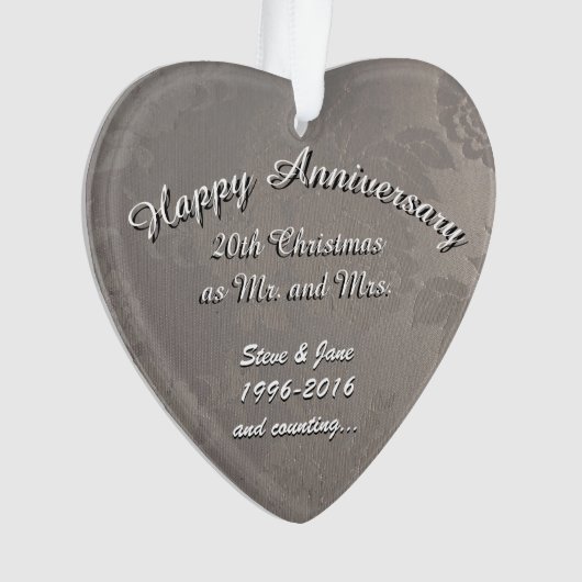 20-jarig jubileum ornament (voorkant)