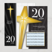 20-jarig Jubileum van de Kerk Kaart (Voorkant / Achterkant)