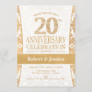20-jarig jubileumfeest - Goud Wit Kaart