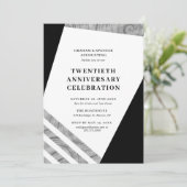 20-jarig jubileumfeest kaart (Staand voorkant)