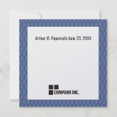 20-jarige cadeaukaart voor werknemers kaart (Achterkant)