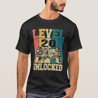20-jarige gamer gamer 20 jaar level 20 U T-shirt