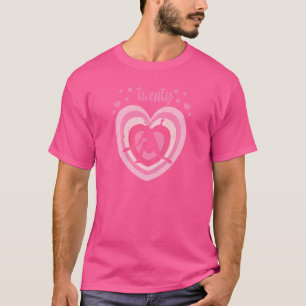 20-jarige juffrouw Tennis Birthday Girl 20th T-shirt
