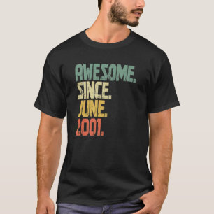 20-jarige Mannen Vrouwen Geweldige sinds 2 juni T-shirt