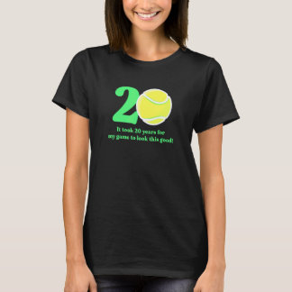 20-jarige tennisser 2002 20e verjaardag t-shirt