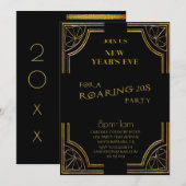 20-jarige zwarte goudglitter in het Eve Roaring Kaart (Voorkant / Achterkant)