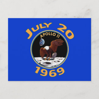 20 juli 1969 Apollo 11 Missie bij de maan Briefkaart