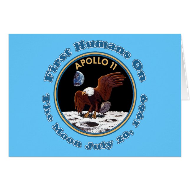 20 juli 1969 Apollo 11 Moon Walk T shirten (Voorkant Horizontaal)