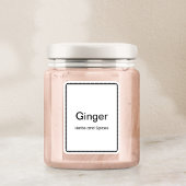 20 keukenkruiden en specerijen, minimaal modern sticker