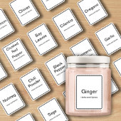 20 keukenkruiden en specerijen, minimaal modern sticker