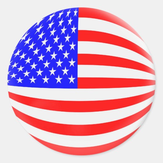 20 kleine stickers Amerikaanse vlag (Voorkant)