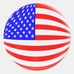 20 kleine stickers Amerikaanse vlag