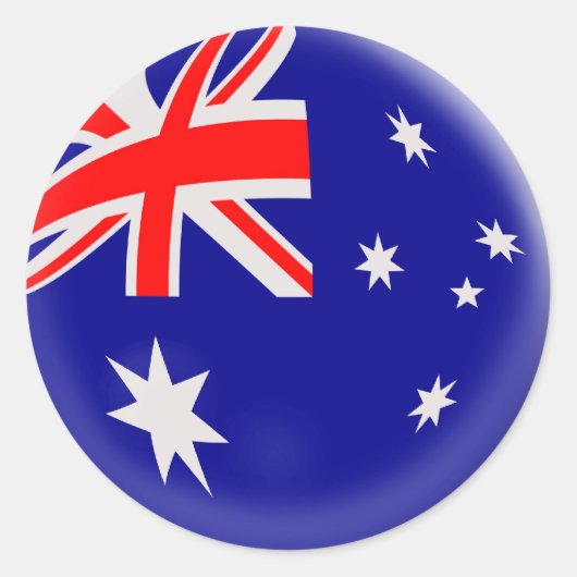 20 kleine stickers Australië vlag (Voorkant)