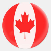 20 kleine stickers Canadese vlag (Voorkant)
