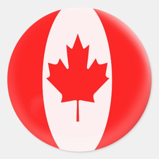 20 kleine stickers Canadese vlag (Voorkant)
