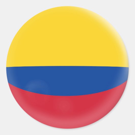 20 kleine stickers Colombiaanse vlag (Voorkant)