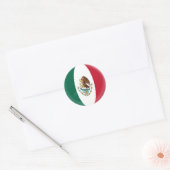 20 kleine stickers Mexicaanse vlag (Envelop)