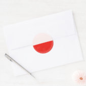20 kleine stickers Poolse vlag (Envelop)