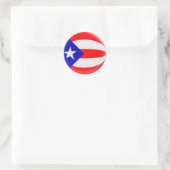 20 kleine stickers Puerto Rico vlag (Tas)