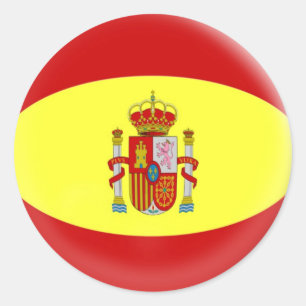 20 kleine stickers Spanje Spaanse vlag