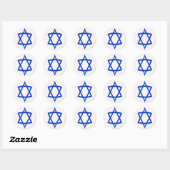 20 kleine stickers Star of David vlag (Vel)