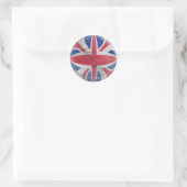 20 kleine stickers Union Jack distressed flag (Tas)