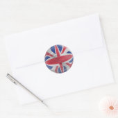 20 kleine stickers Union Jack distressed flag (Envelop)