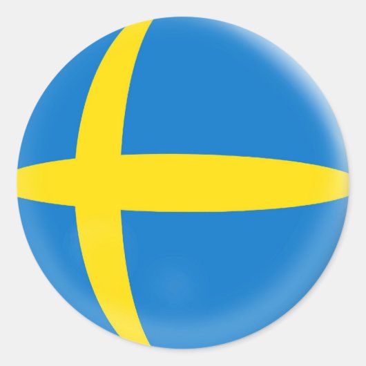 20 kleine stickers Zweden Zweedse vlag (Voorkant)