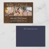 20 Kwaliteit Budget FOTO Bruiloft Nodigt KLEIN uit Advieskaart (Voorkant / Achterkant)