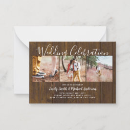 20 Kwaliteit Budget FOTO Bruiloft Nodigt KLEIN uit Advieskaart