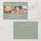 20 Kwaliteit Budget FOTO Bruiloft Nodigt KLEIN uit Advieskaart (Voorkant / Achterkant)