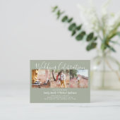 20 Kwaliteit Budget FOTO Huwelijksuitnodigingen KL Advieskaart (Staand voorkant)