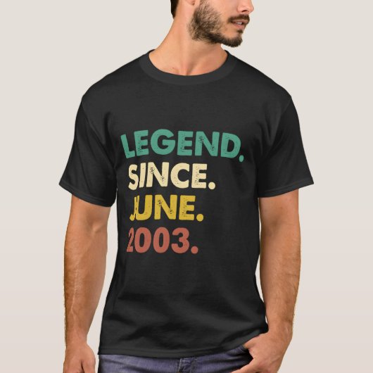 20 Legende sinds juni 2003 20ste T-shirt (Voorkant)