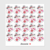 20 lieve kleine sneeuwpop Sticker (Vel)