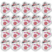 20 lieve kleine sneeuwpop Sticker (Voorkant)