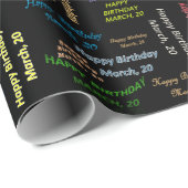 20 maart, cadeaupapier voor cadeautjes (Rol Hoek)