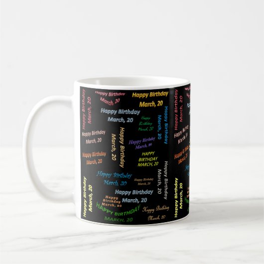 20 Maart Verjaardagsmokkel Koffiemok (Links)