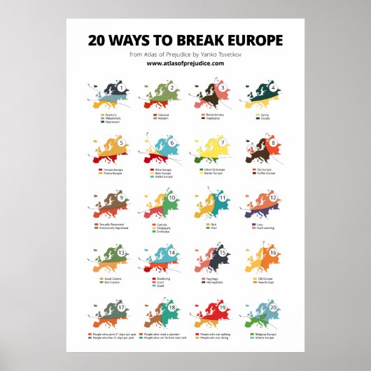 20 manieren om Europa te breken Poster (Voorkant)
