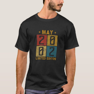  20 mei 2002, geboren in 2002, 20 jaar t-shirt