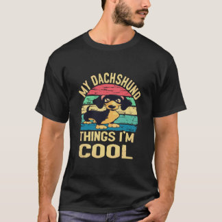 20 Mijn Dachshund-ding Ik ben cool - Vintage T-shirt