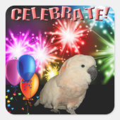 20 Molukse kaketoe stickers (Voorkant)