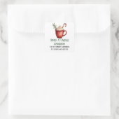 20 Mooie Warme Chocolade Retouradres Sticker (Tas)