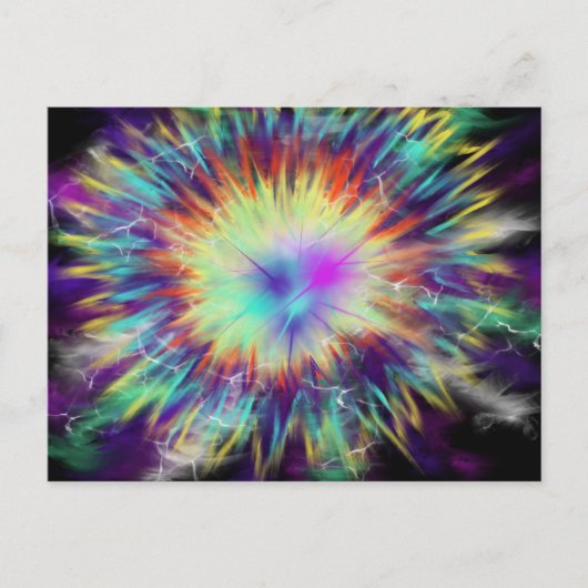 20 okt. 17 ESSL-prijs Art Pink Aqua Blue Yellow Briefkaart (Voorkant)