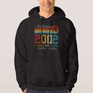 20 oktober 2002 Oude Vintage 2002 20ste verjaardag Hoodie