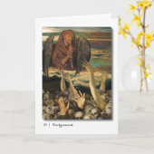 20 Oordeel Tarot Wenskaart Kaart (Gele Bloem)