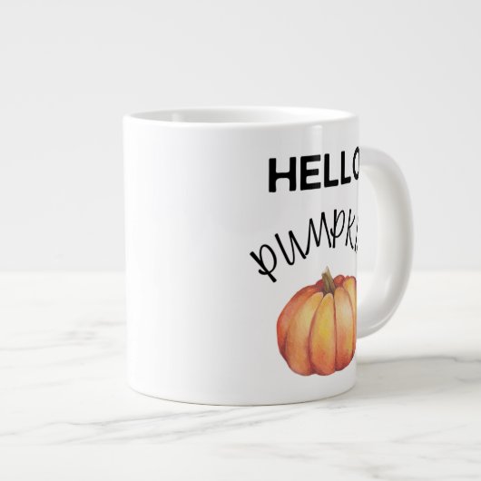 20 oz Hallo pompoenmok Grote Koffiekop (Voorkant rechts)