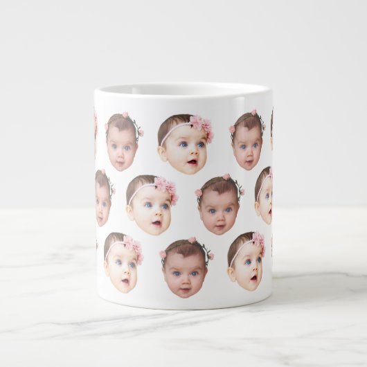 20 oz Jumbo Baby Face 2 foto's Specialiteit Grote Koffiekop (Voorkant)