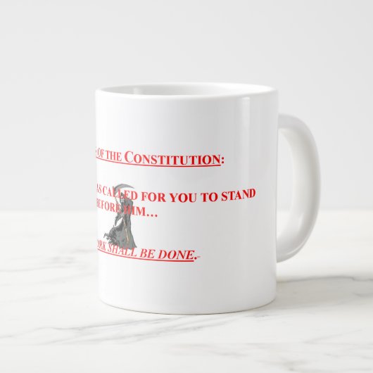 20 oz. Koffie-Mok met surpers Grote Koffiekop (Voorkant rechts)