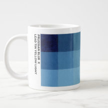 20 oz Pruisisch Blauw x Lood Tin Geel Licht Mok